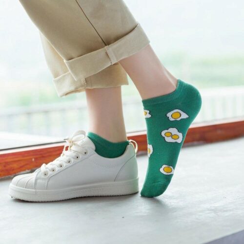 Green Sunny Side Ankle Socks