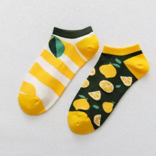 Life-n-Lemon Ankle Socks (Pack of 2)