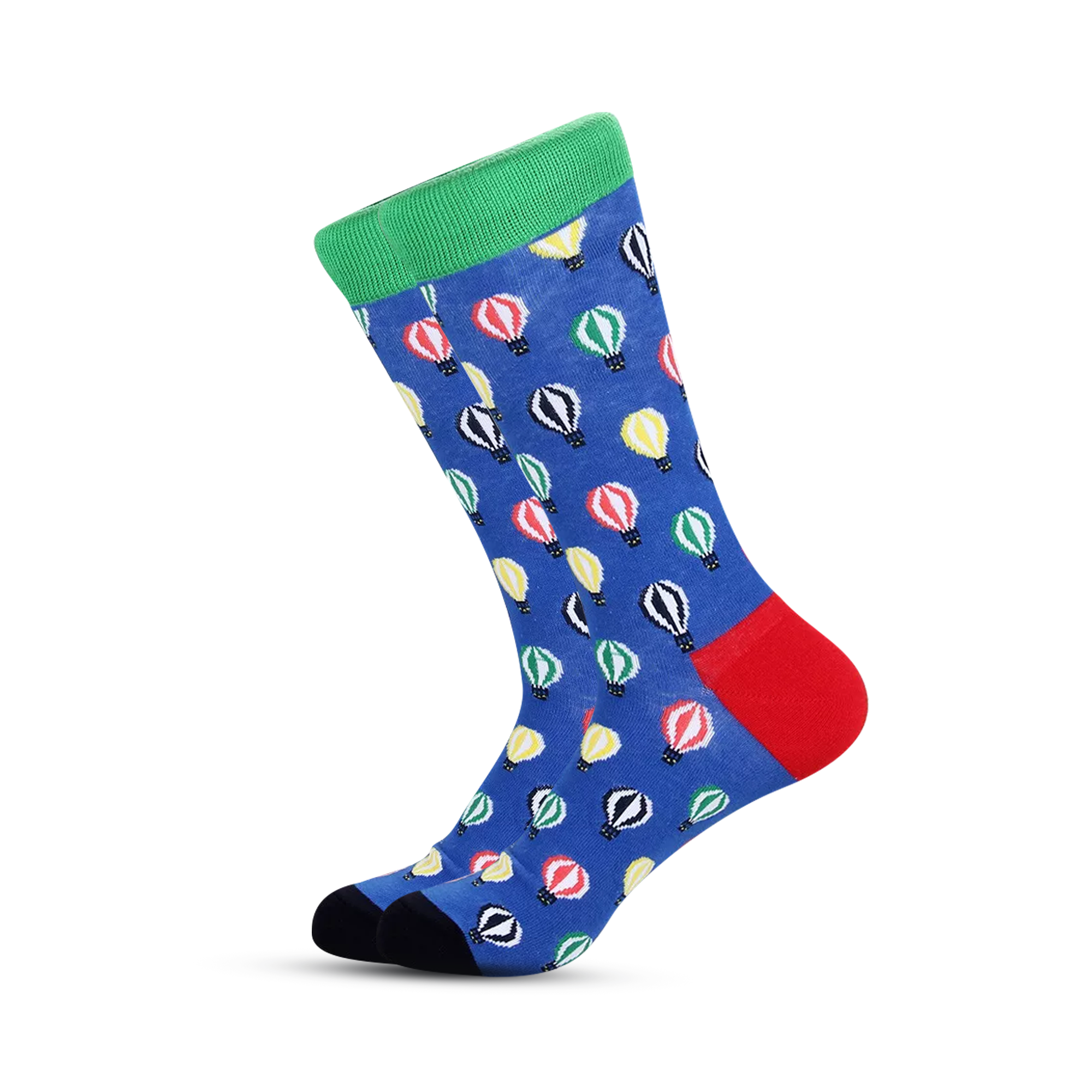 Blue Hot Air Balloon Socks