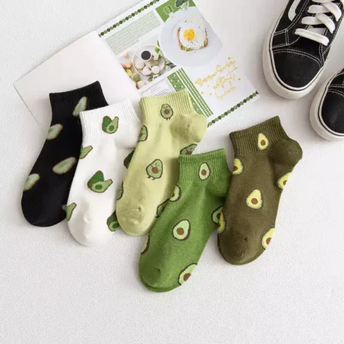 Avocado Ankle Socks (Pack of 5)