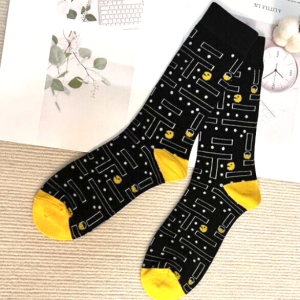 pacman printed socks