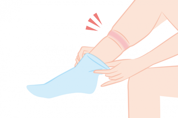 why socks leave marks?