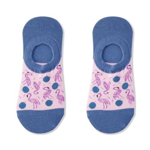 Flamingo No-Show Socks