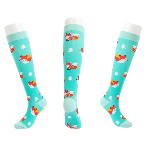 fox knee high socks