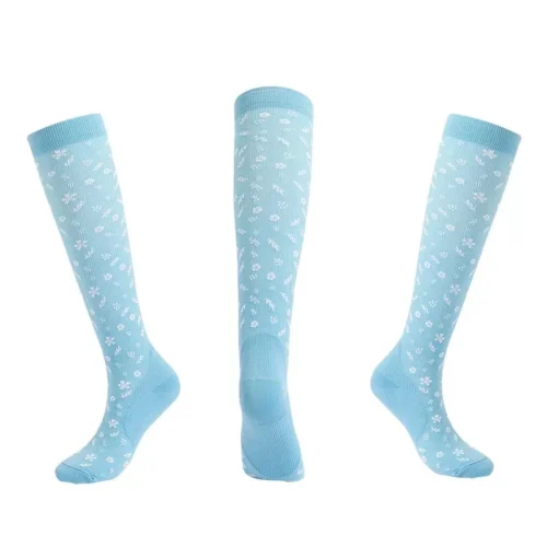blossom knee high socks