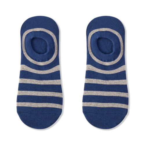 Striped No-Show Socks