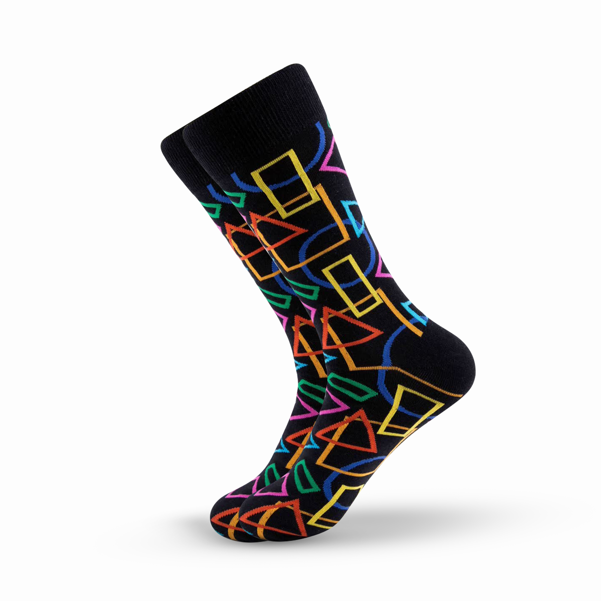 Black Geometric Socks