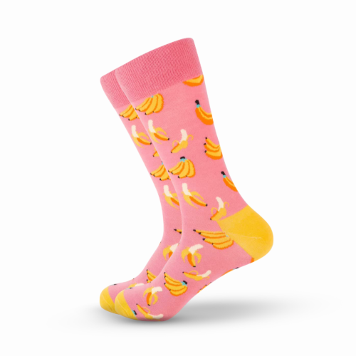 pink banana socks