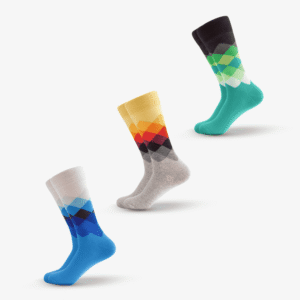 Diamond Pattern Socks Box